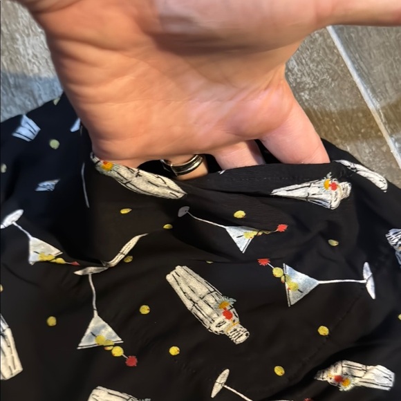 EUC Chico's + Soma Black Martini Drinks Print Pajama PJ Lounge Pants Size S - Picture 4 of 7